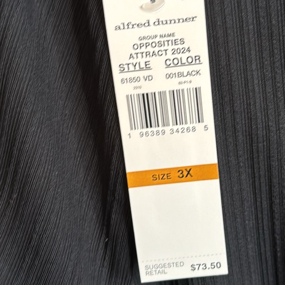 NWT Alfred Dunner‎ 3-in-1 Black/White Shirt/cardigan Combo in Size 3X - Picture 14 of 15